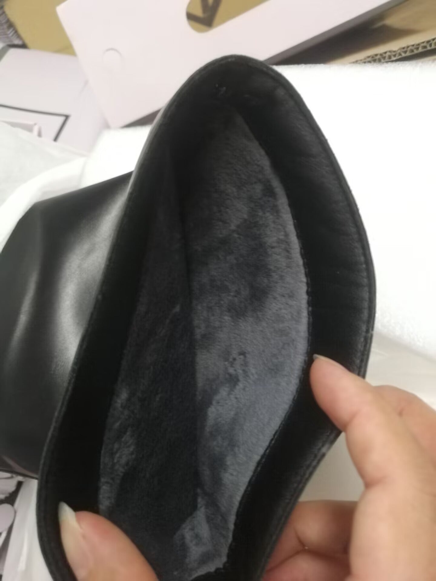 Golden Button Long Tube Below The Boots