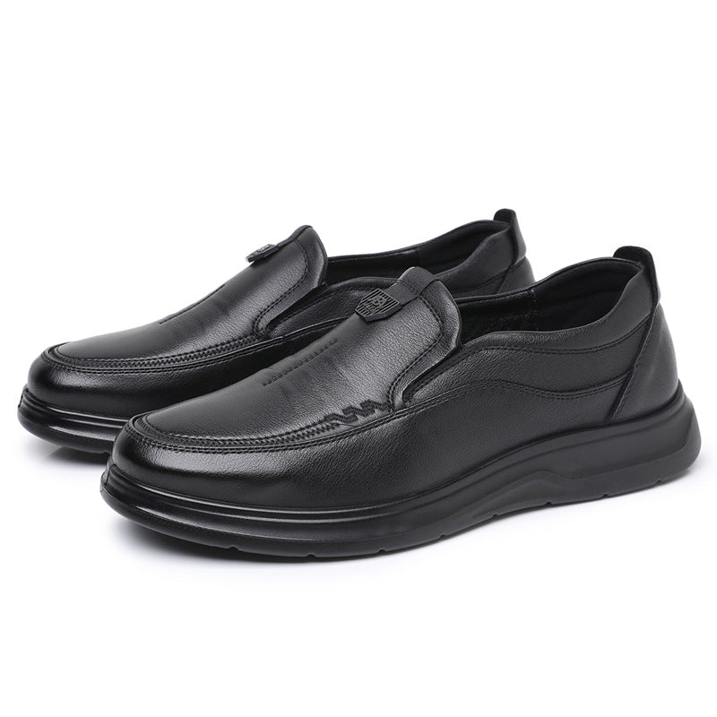 Men's Leisure Comfort Trend Flat Pumps One Pedal Leather Shoes