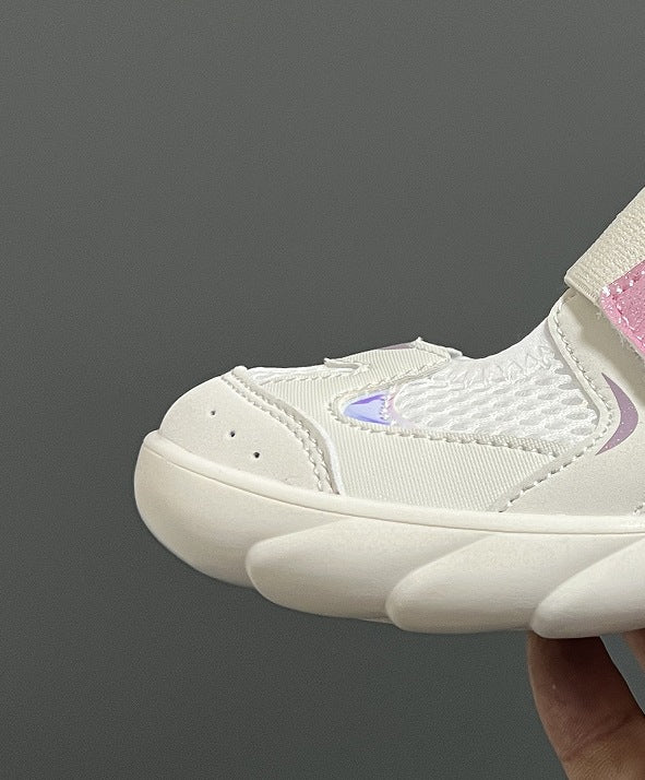 Children's Cow Mary Jane Mesh Stitching Velcro Kid's Sandals