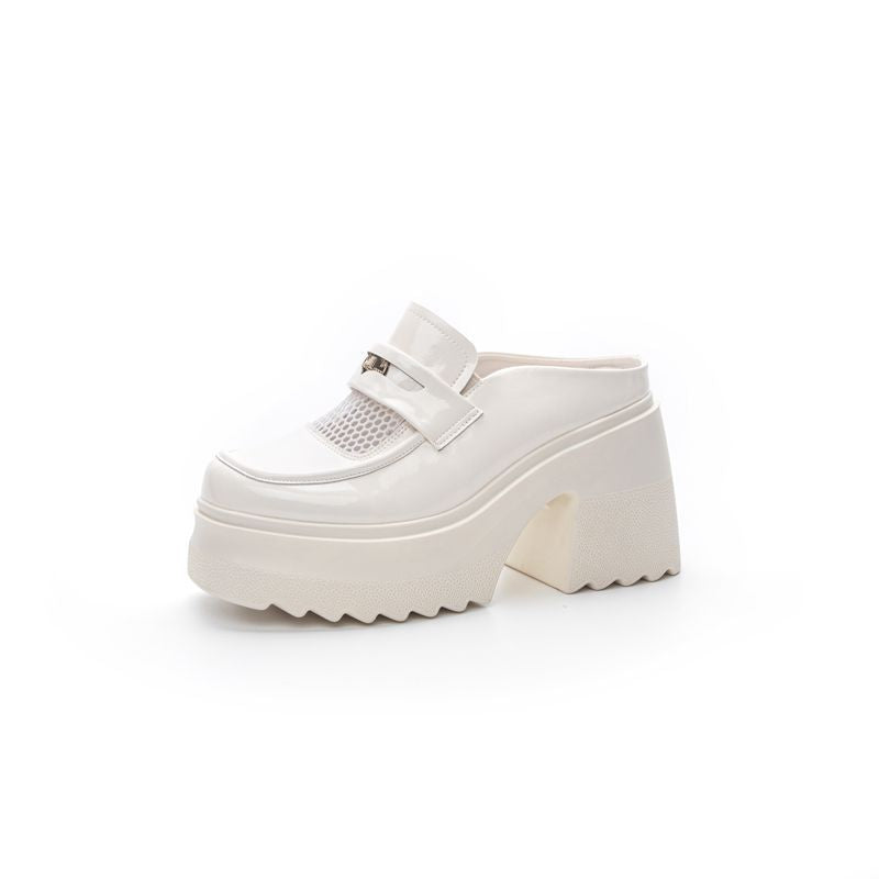 Women's Toe Box For Outdoors Mesh Hollow Genuine Slippers
