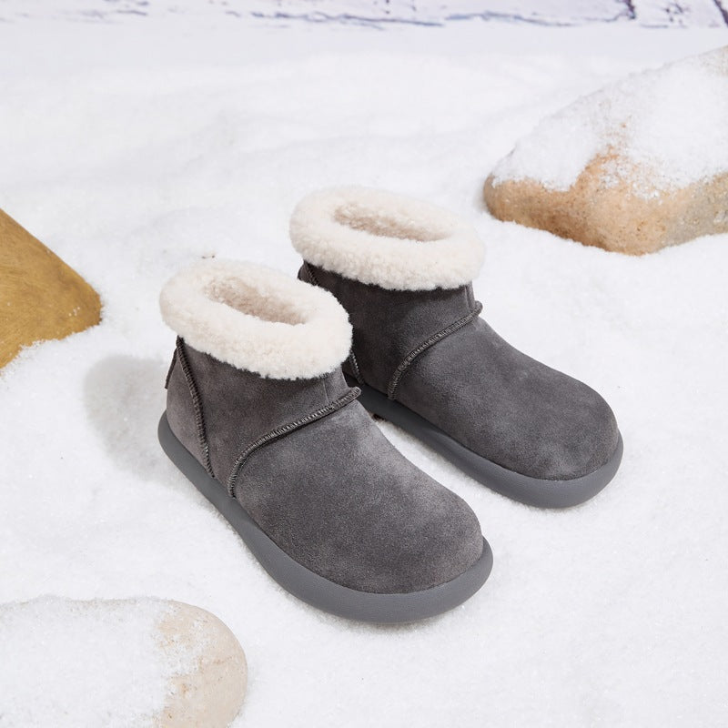 Women's Increasing Insole Fleece-lined Thickened Fur Integrated Women's Snow Boots