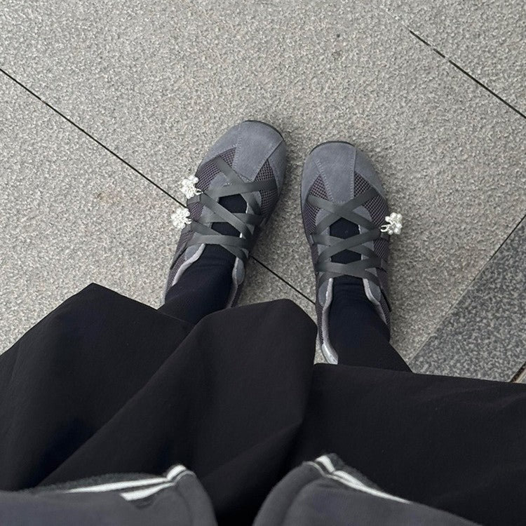 Version Mechanical Style Cross Strap Ballet Female Niche Leisure Sports Women's Fashion Shoes
