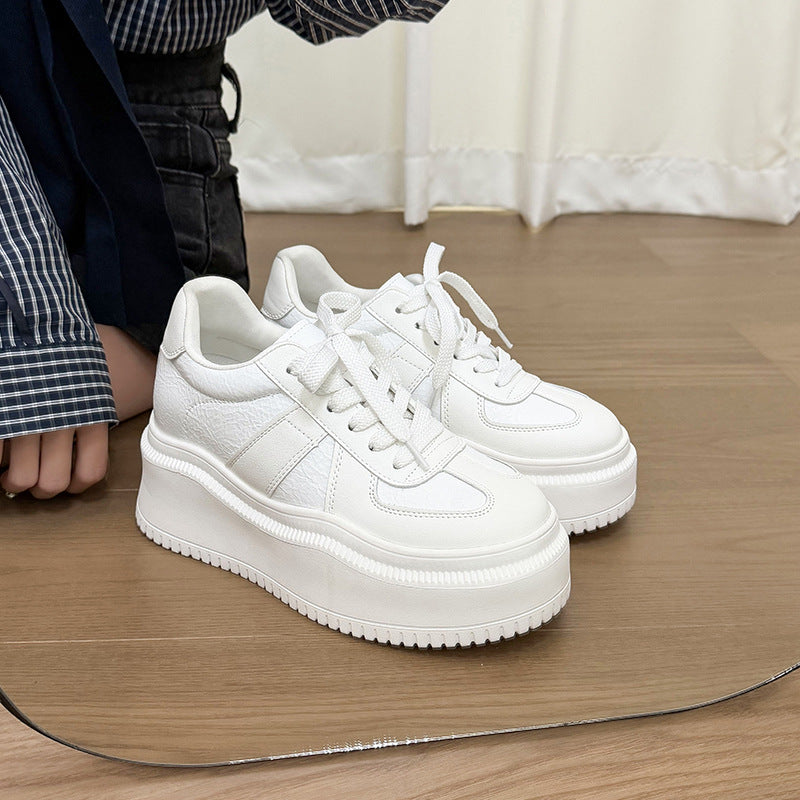 Women's Spring Height Increasing Small Thick-soled Platform German Training Fashion Women's Board Shoes