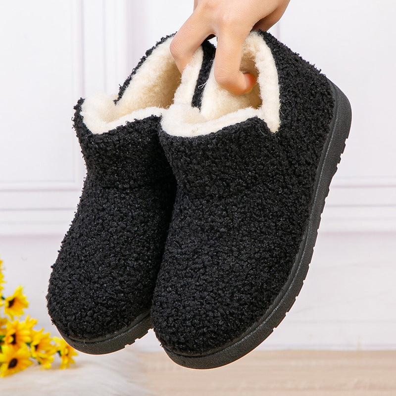 Women's Fleece-lined Warm Mother's Cotton Slip-on Soft Women's Shoes