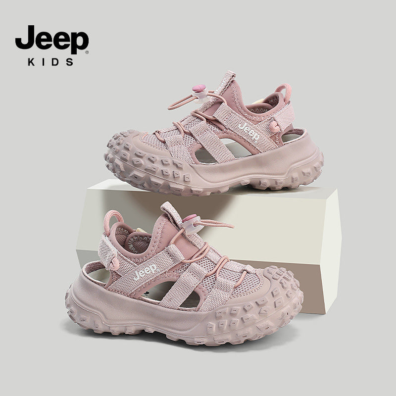 Children's Sports Summer Rotating Button Soft Bottom Kid's Sandals