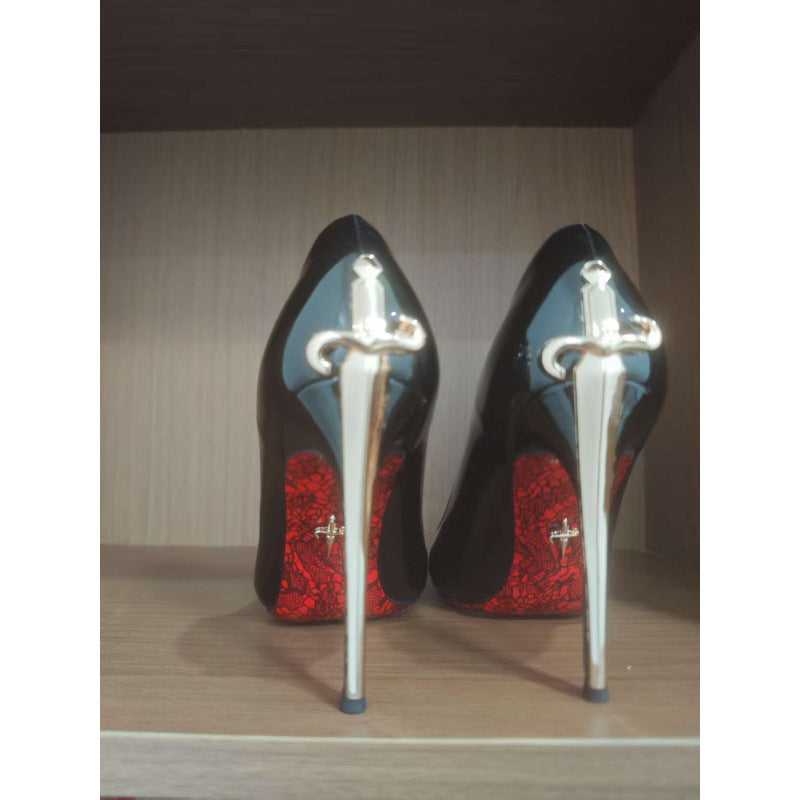 Women's Early Spring Genuine High Stiletto Sexy Cannon Men's Shoes