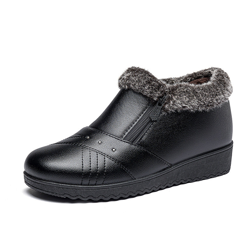 Women's Winter Cotton Female Mom Fleece-lined Warmth Women's Shoes