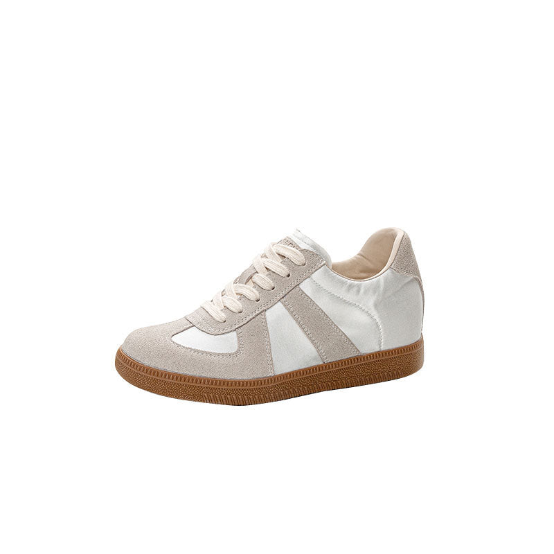 Women's Genuine Small Height Increasing Insole Sier German Training Spring Flat Sneakers