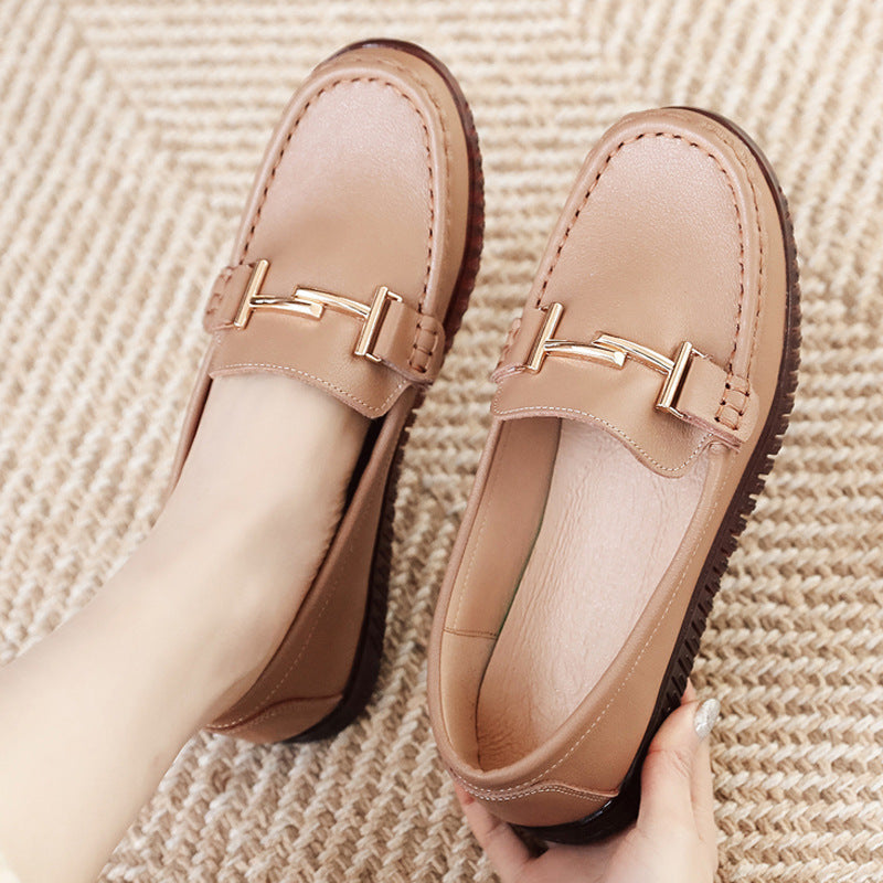 Women's Pumps Leisure Small Soft Bottom Slip-on Genuine Casual Shoes