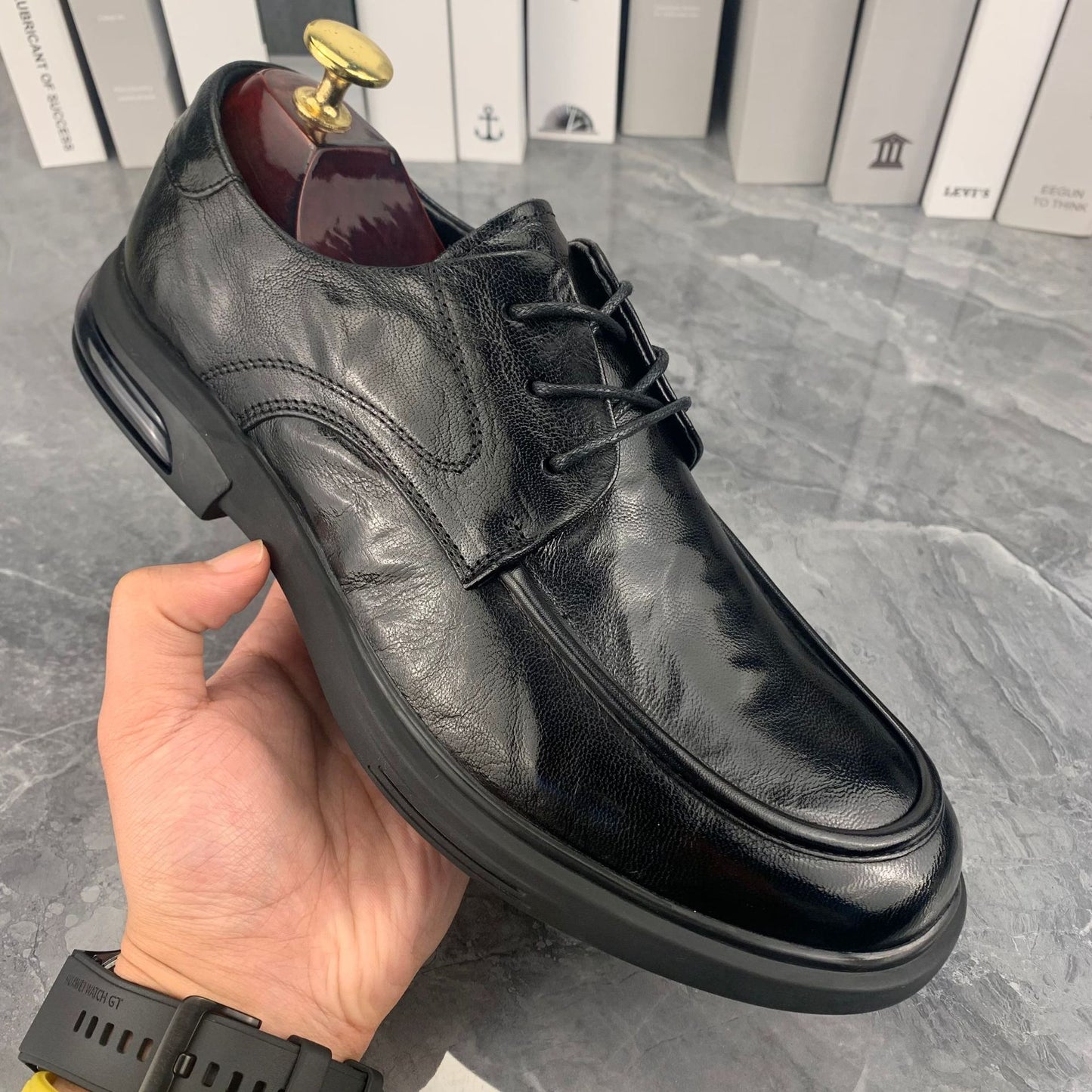 Men's Fashion British Lace Up Business Formal Men's Shoes