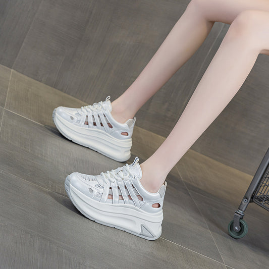 Women's Roman Style Breathable Platform Height Increasing Casual Shoes