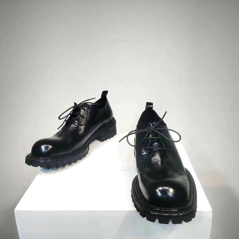 Men's Good Year Bottom Horse Breathable Comfortable Leather Shoes