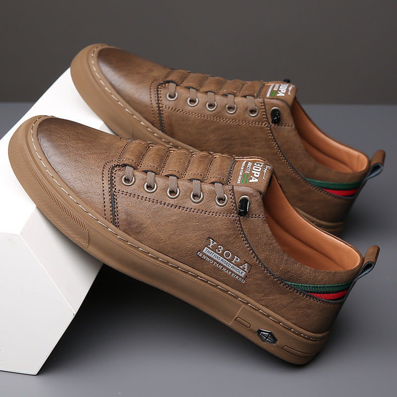 Men's Summer Trendy Sports White Flat Slip-on Casual Shoes