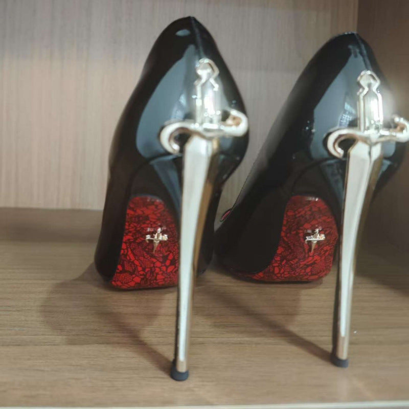 Women's Early Spring Genuine High Stiletto Sexy Cannon Men's Shoes