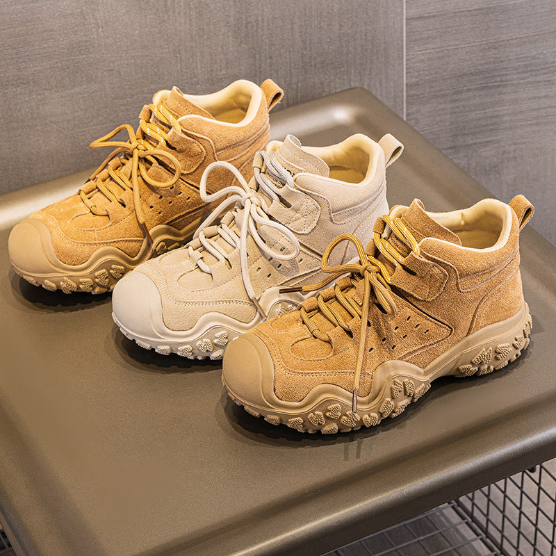 Women's Platform Martin Genuine Summer Short Retro Outdoor Women's Leather Boots