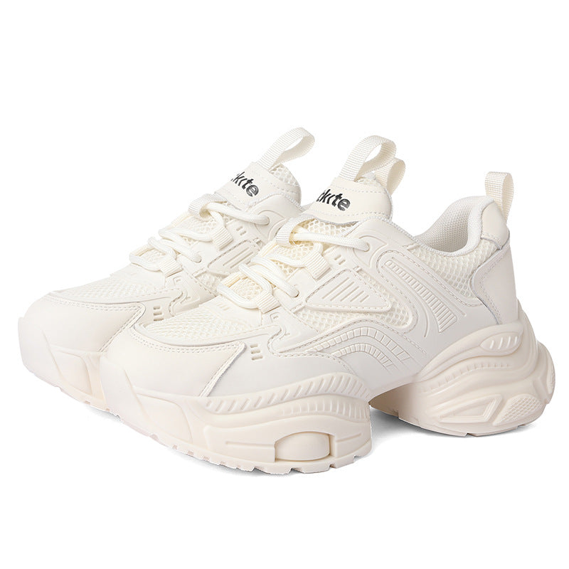 Women's Black Daddy Autumn Platform Muffin Heighten Casual Shoes