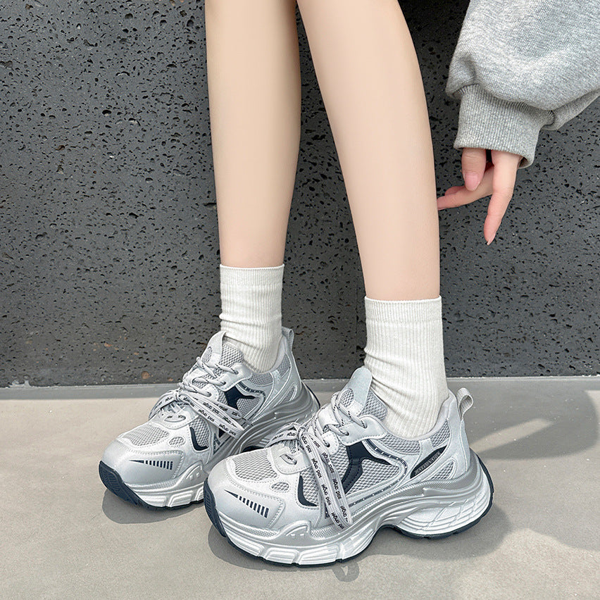 Women's Thick-soled Heightened Daddy Lightweight Little Wild Women's Sports Shoes