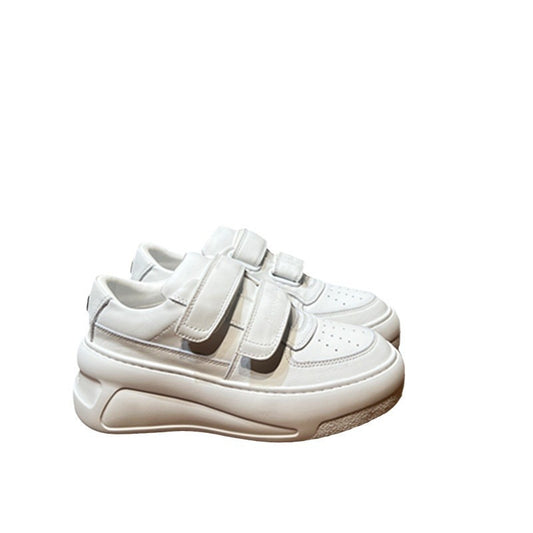 Women's Version Smiley Face Velcro Genuine Thick Bottom Women's Board Shoes