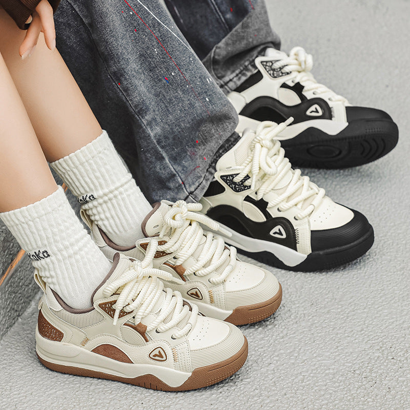 Men's National Fashion Bread Skateboard Versatile Sneakers