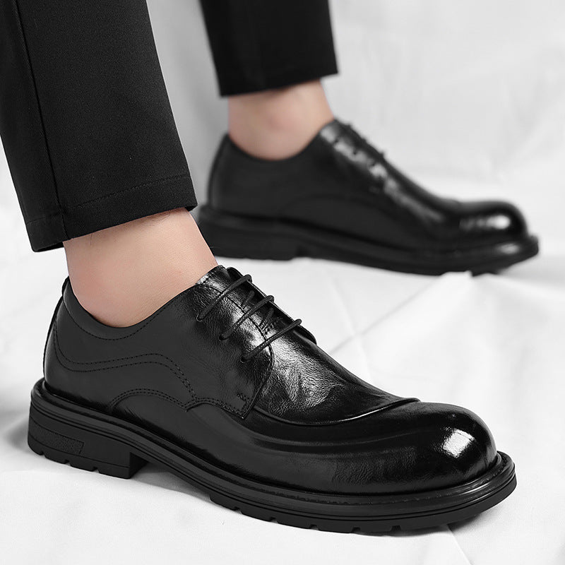 Men's Toe Trendy British Formal Wear Plus Leather Shoes
