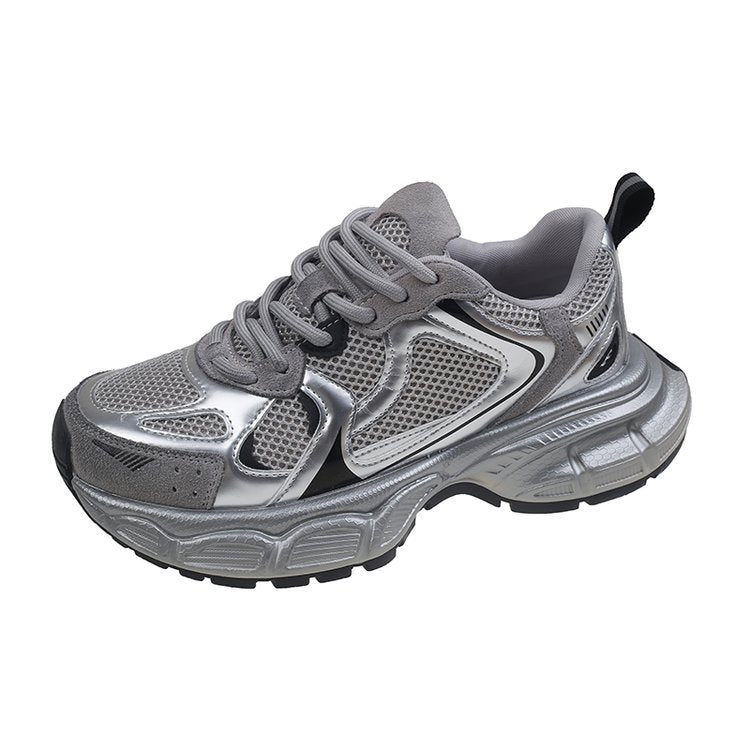 Women's Genuine Thick Bottom Heightened Daddy Retro Sneakers