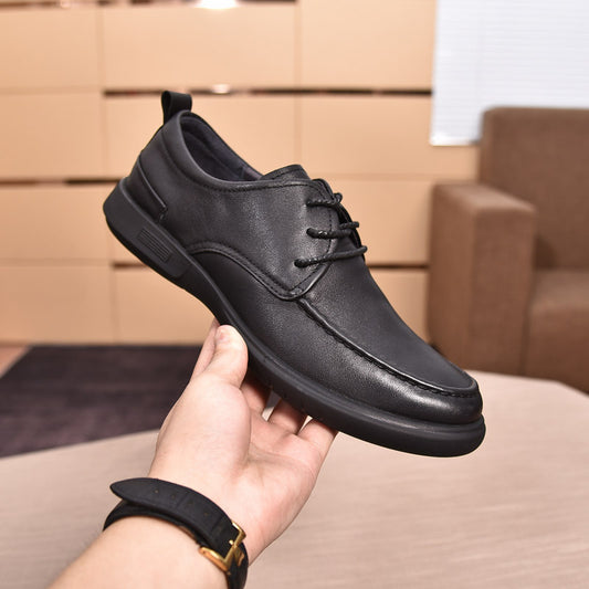 Men's Confidential Delivery Business Formal First Layer Cowhide Casual Shoes