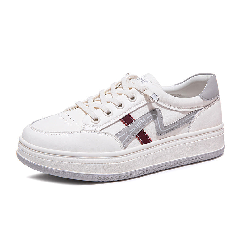 Women's White Spring Slip-on Wild Breathable Sneakers
