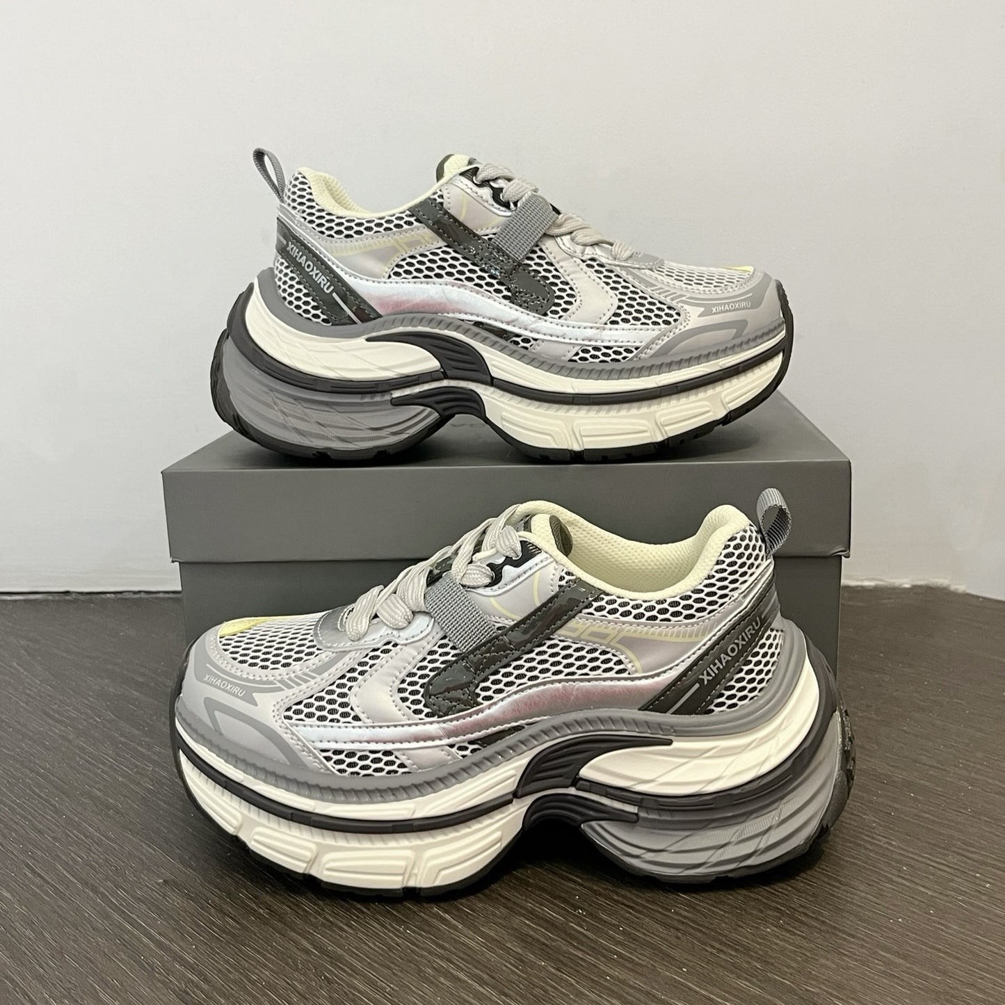 Women's Thick Bottom Lightweight Dad Spring Soft Women's Sports Shoes