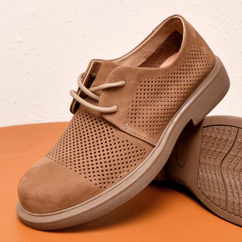 Men's Unique Autumn Summer Hollow Business Leather Shoes