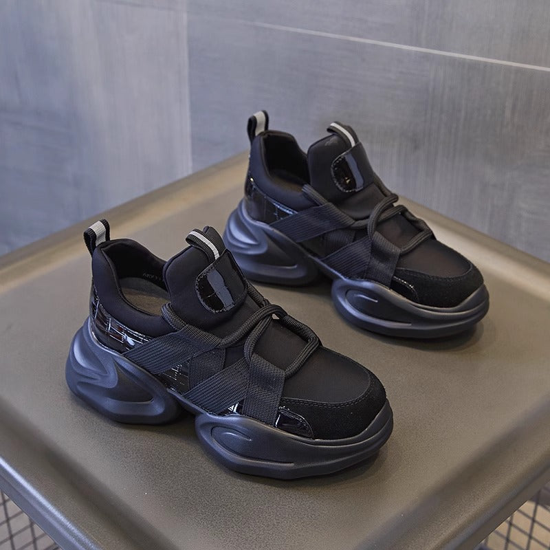 Women's Genuine Small Dad Female Height Increasing Sneakers