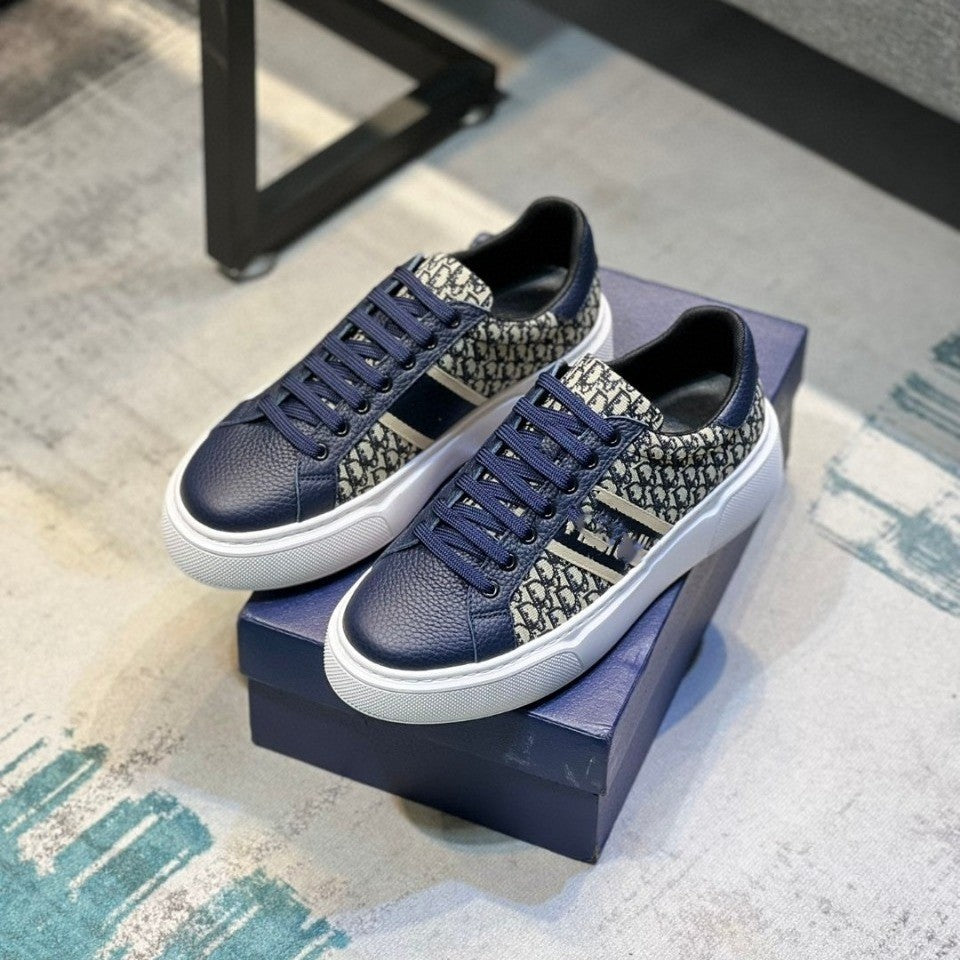 Men's Blue Front Round Toe Everyday Joker Casual Shoes