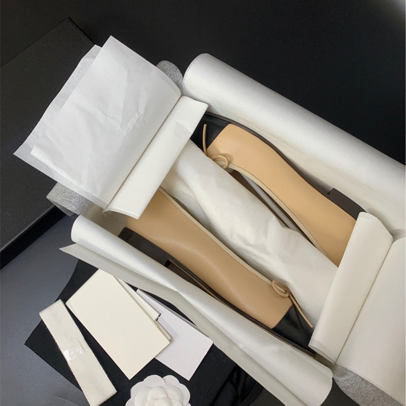 Women's Style Flat Pumps Low-cut Comfortable Round Women's Casual Shoes