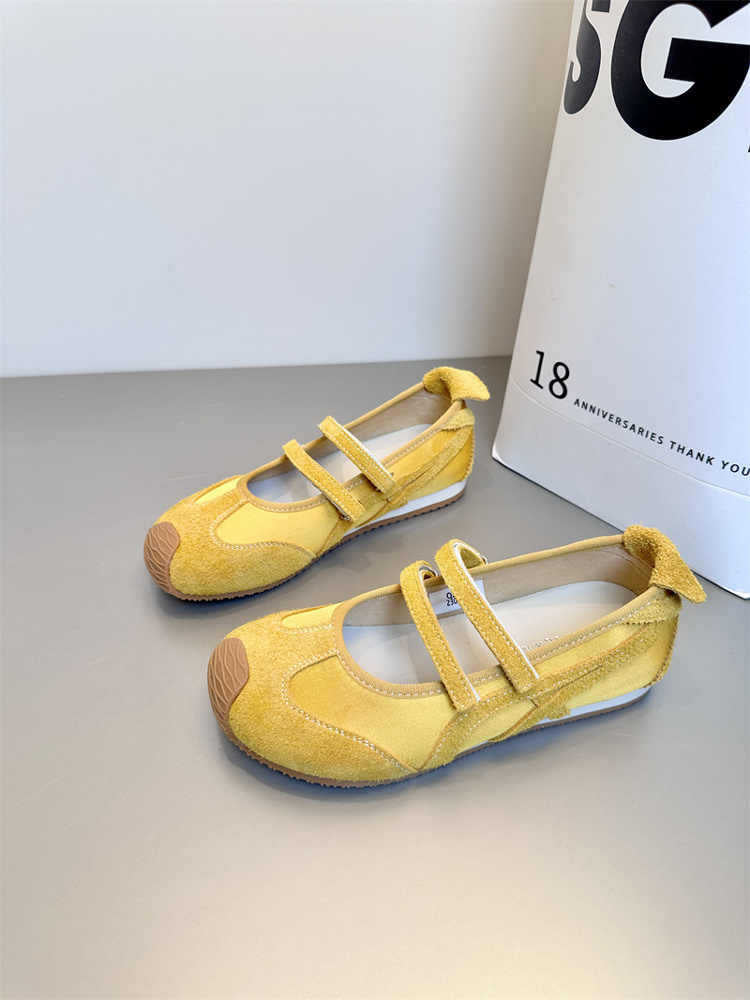 Women's Velcro Low-cut Mary Jane Ballet Style German Sneakers