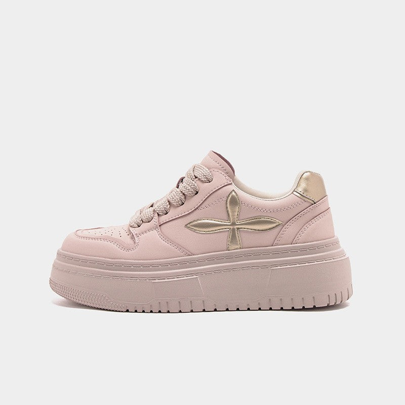 Women's Platform White High-grade Breathable Versatile Leisure Casual Shoes