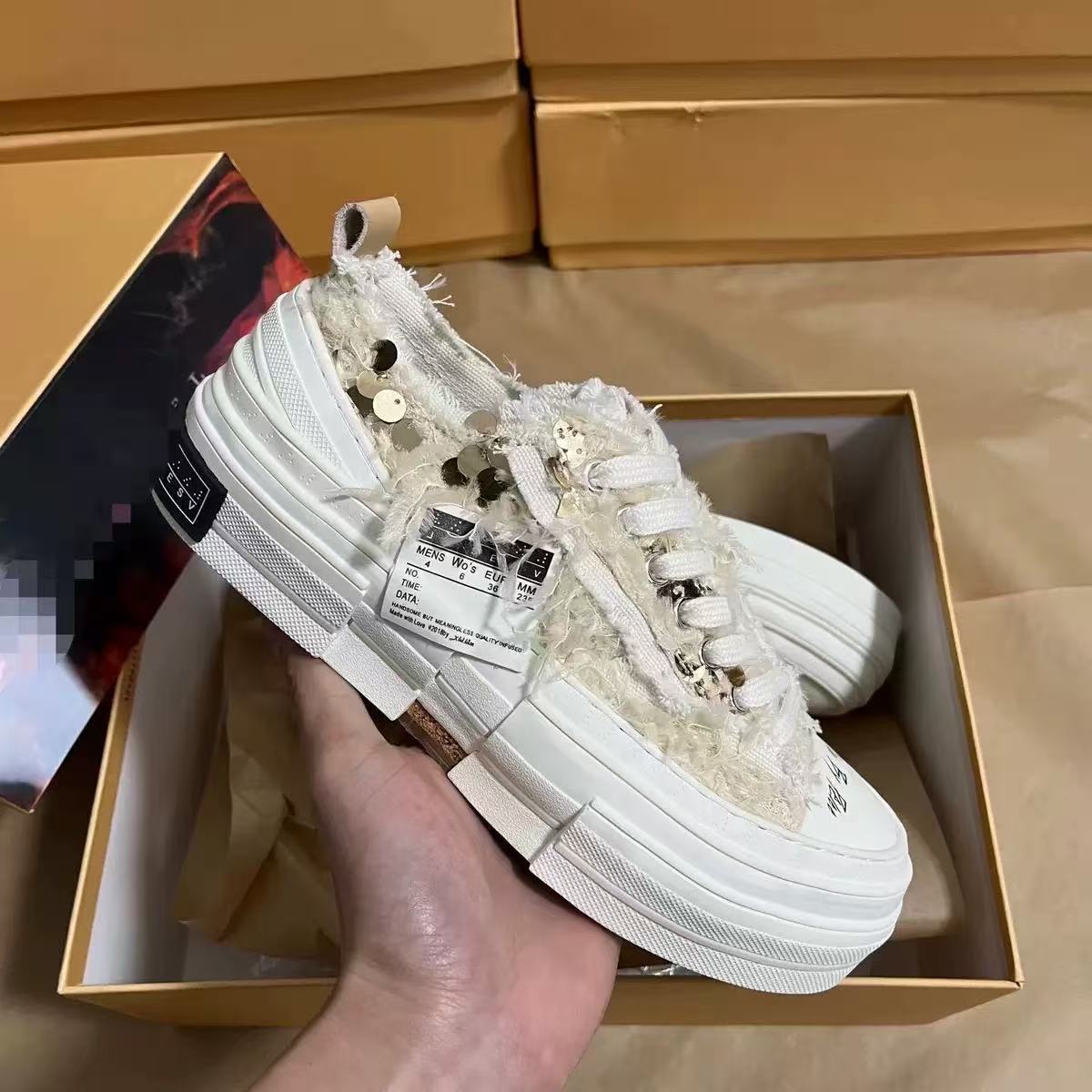 Wu Beggar Unisex Trendy Platform Couple Height Women's Casual Shoes