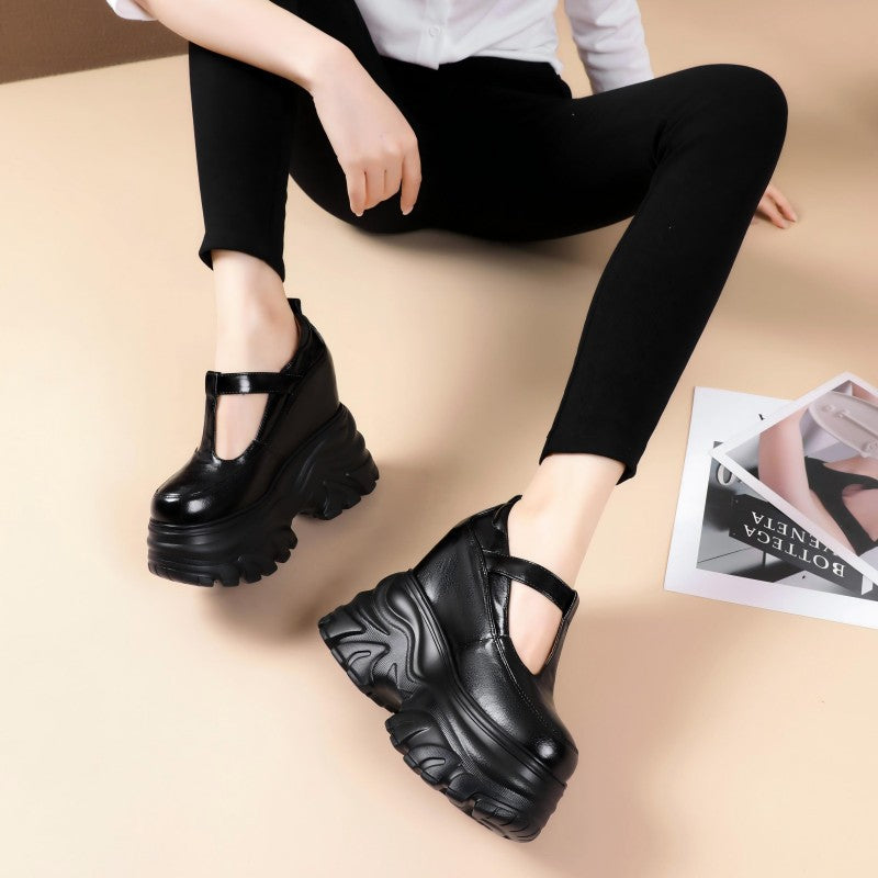 Trendy Women's French Chunky Platform Pumps Women's Fashion Shoes