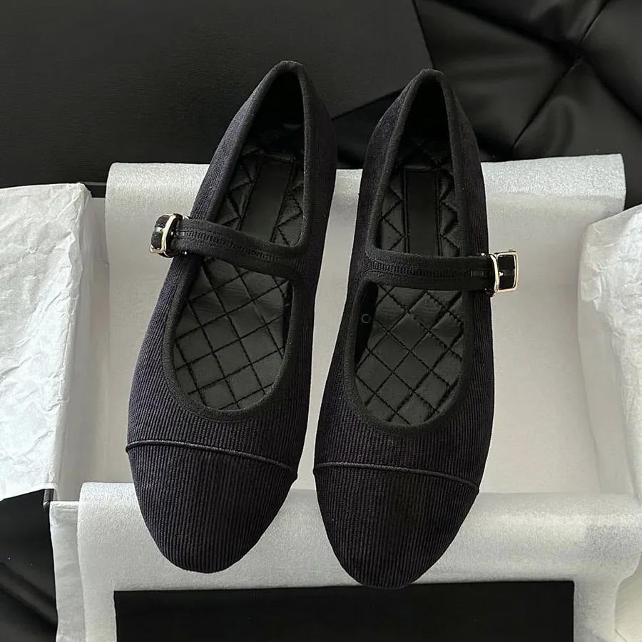 Style Genuine Strap Ballet Female Vintage Low-cut Mary Women's Casual Shoes