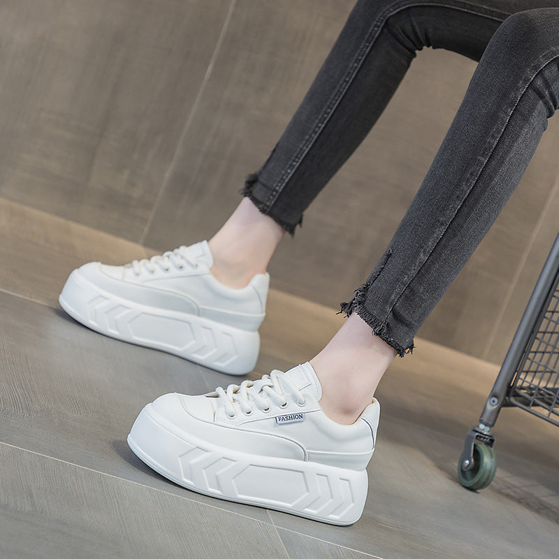 Women's Height Increasing Insole Bread Spring Platform Small Women's Casual Shoes