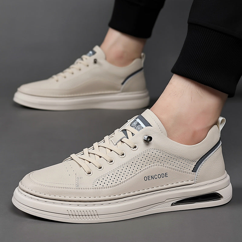 Men's Summer Fashionable Cattlehide Fashion Sports Breathable Casual Shoes