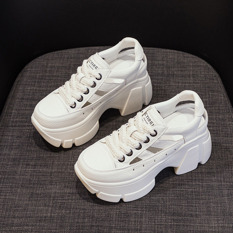Women's Thick Bottom Summer Wear Hollow Out Dad Women's Casual Shoes