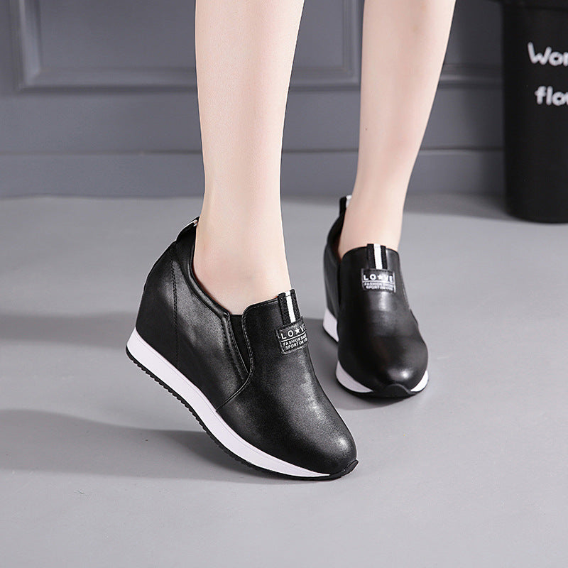 Women's Hidden White Korean Breathable Style Heels