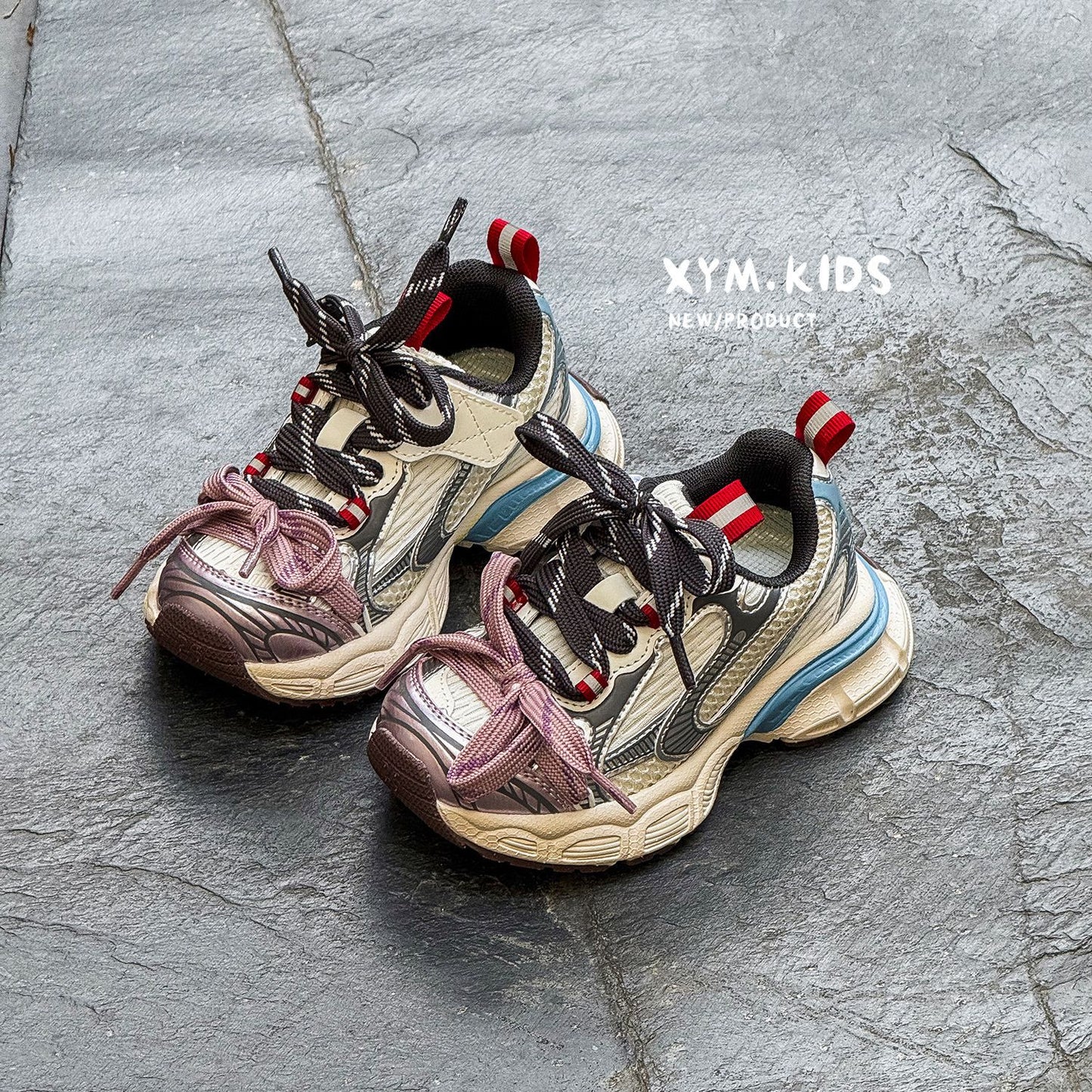 Children's Spring Fashion Trend Double Breathable Lightweight Children's Sports Shoes