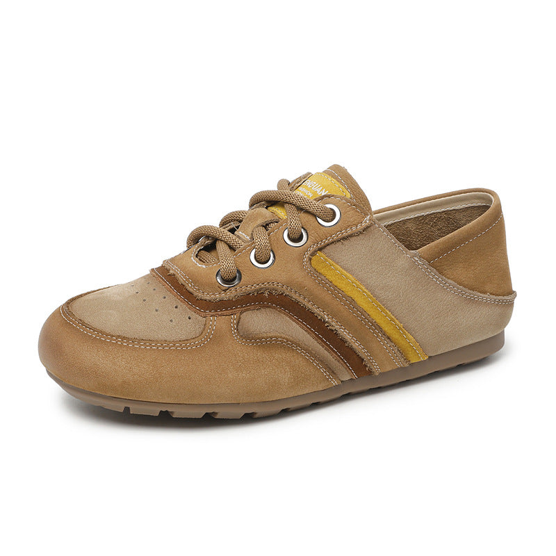 Women's Big Head Soft Bottom Wild Retro Women's Casual Shoes