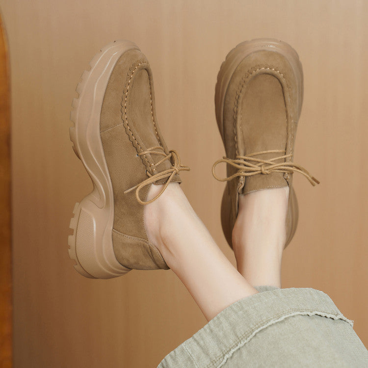 Women's Genuine Sports Platform Deep Mouth Pumps Women's Fashion Shoes