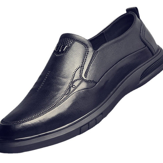 Men's Degrees Business Soft Bottom Slip-on Breathable Leather Shoes