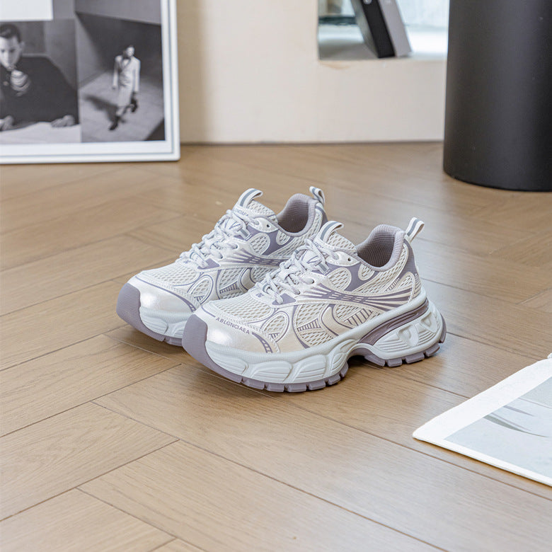Women's Paris Platform Dad Lightweight Breathable Single-layer Women's Sports Shoes