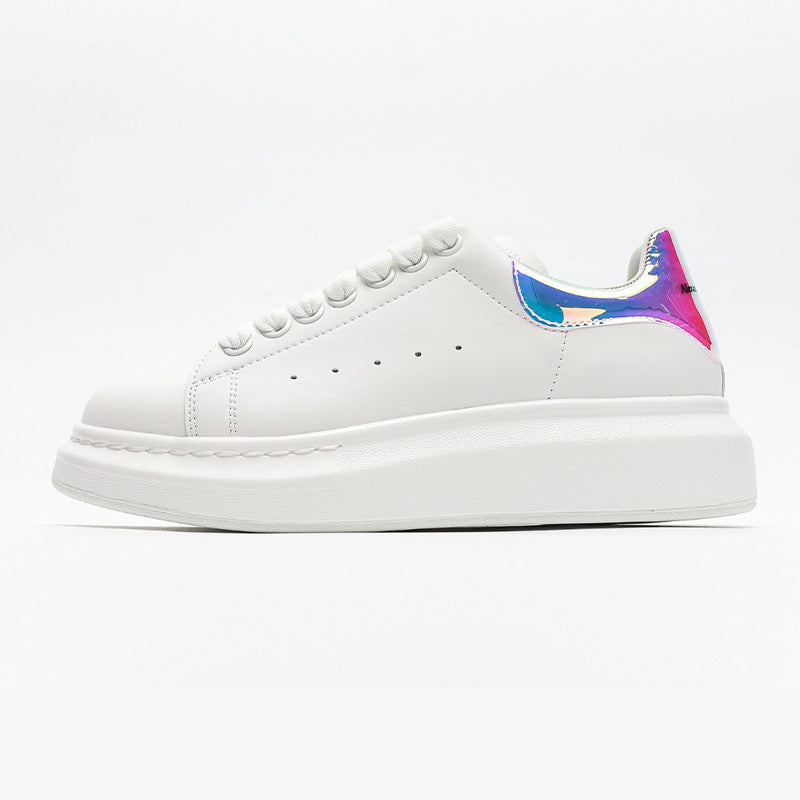 Women's & Men's High-grade Mcqueen White Platform Invisible Elevated Muffin Women's Board Shoes
