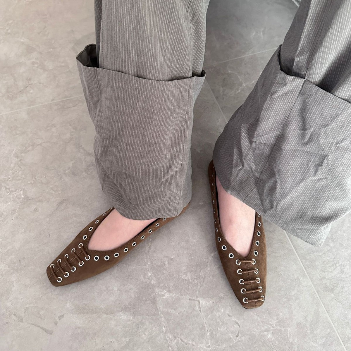 Women's Flat Bottom Small Single-layer Autumn One Pedal Loafers