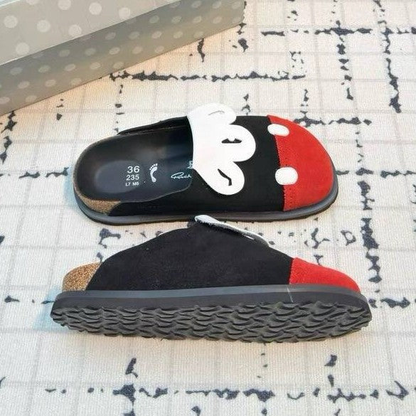 Women's Toe Outer Wear Slip-on Thick Bottom Slippers