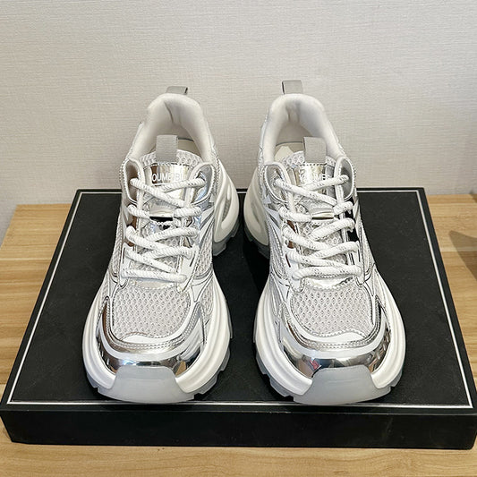 Women's Summer Korean Style Thick Bottom Height Sneakers